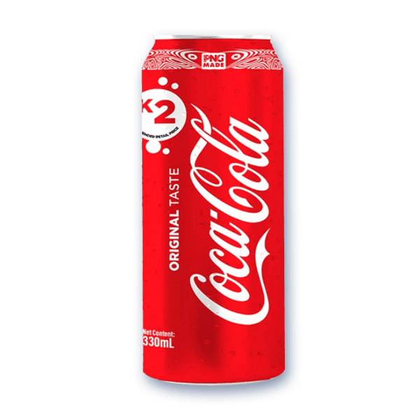 Coke Can PNG Tall 330ml