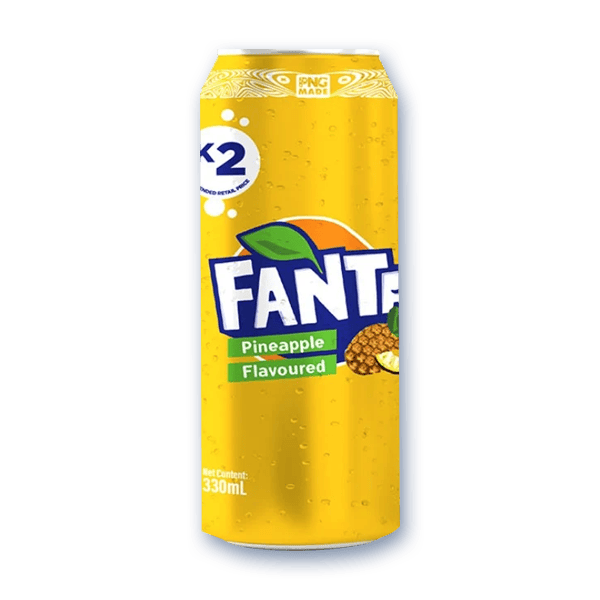 Fanta Pineapple PNG Tall 330ml