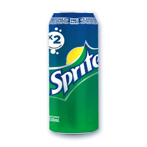 Sprite Can PNG Tall 330ml
