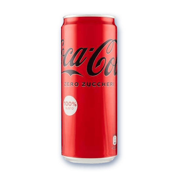 Zero Coke Can PNG Tall 330ml
