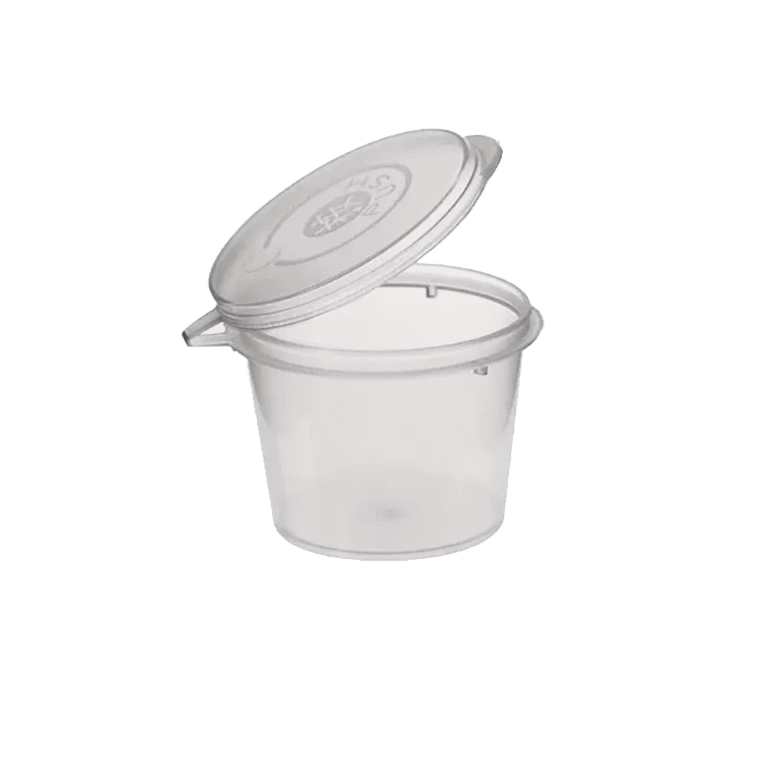 100ml Sauce clear Plastic Container Base