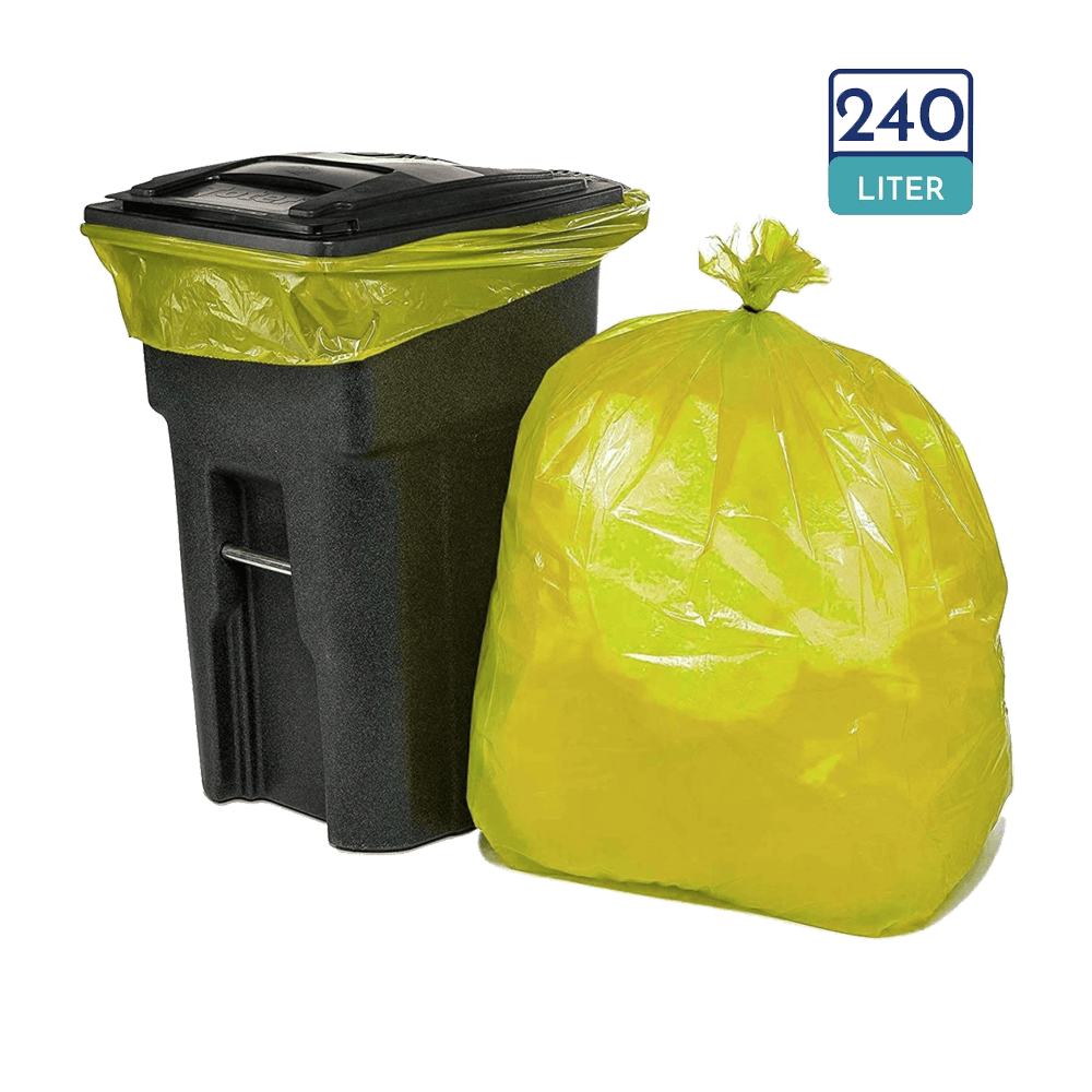 240ltr Bin Liner Yellow