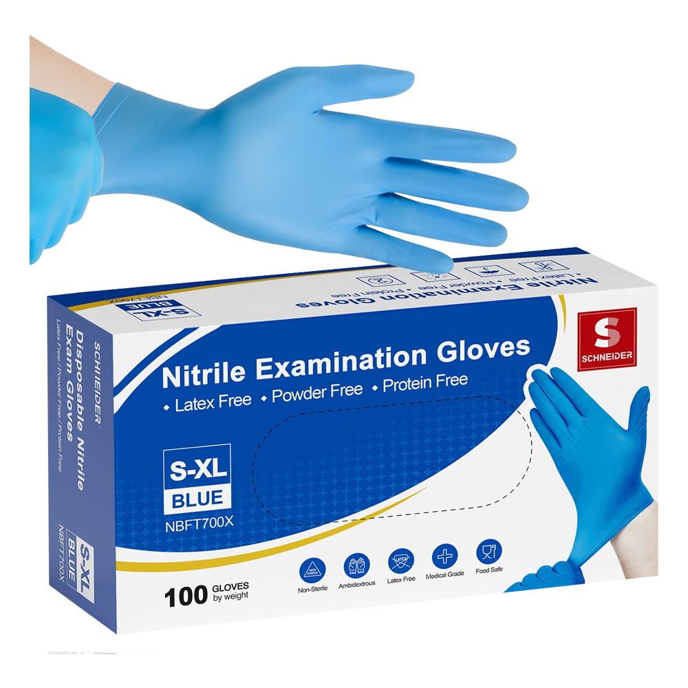 Disposable Nitrile Gloves Blue Powder Free