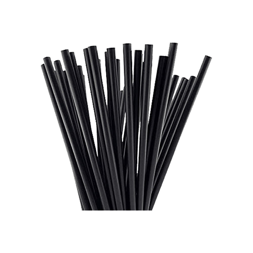Straw - Paper Regular Black
